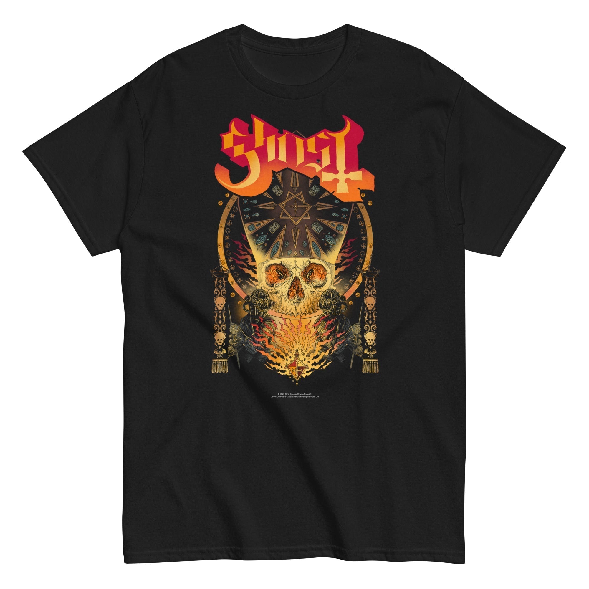 MERCHMOMENT Ghost - Flaming Logo T-Shirt [Apparel]