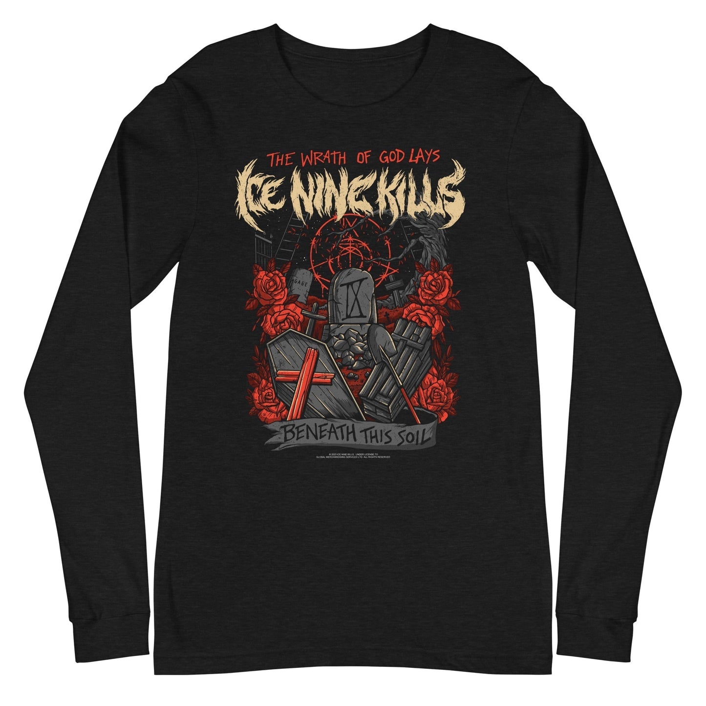MERCHMOMENT Ice Nine Kills - Beneath This Soil Long Sleeve T-Shirt [Apparel]