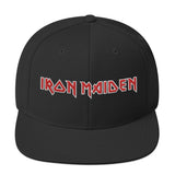 MERCHMOMENT Iron Maiden Classic Logo Black Embroidered Snap Back Hat [Apparel]