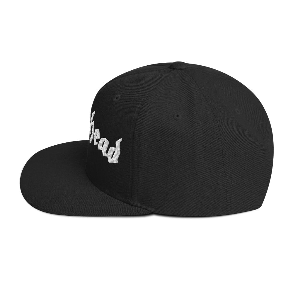 MERCHMOMENT Motorhead Arched Logo Embroidered Snapback Hat [Apparel]