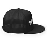 MERCHMOMENT Motorhead Arched Logo Embroidered Trucker Hat [Apparel]