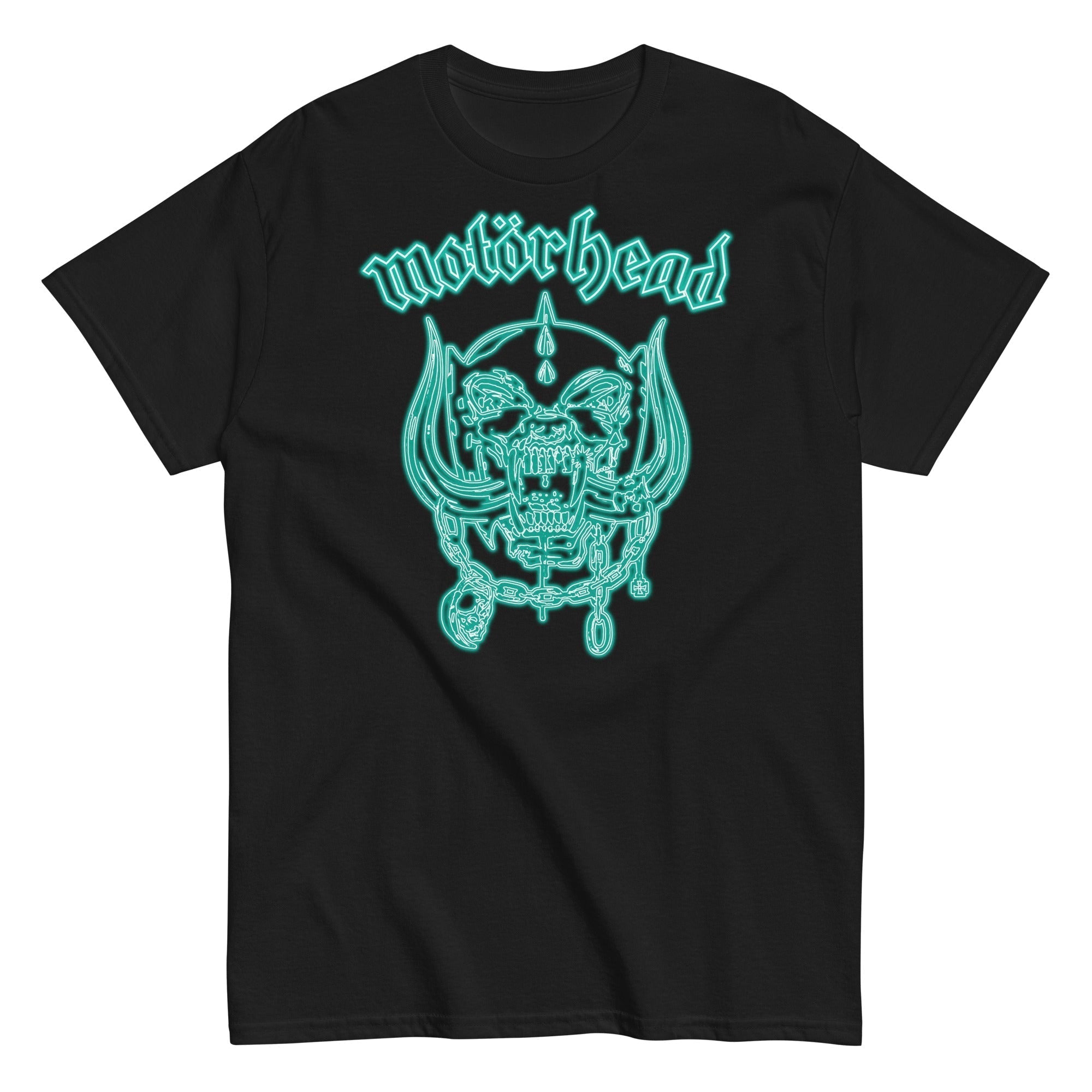 MERCHMOMENT Motorhead - Neon Teal Warpig T-Shirt [Apparel]