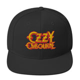 MERCHMOMENT Ozzy Osbourne Black Embroidered Snapback Hat [Apparel]