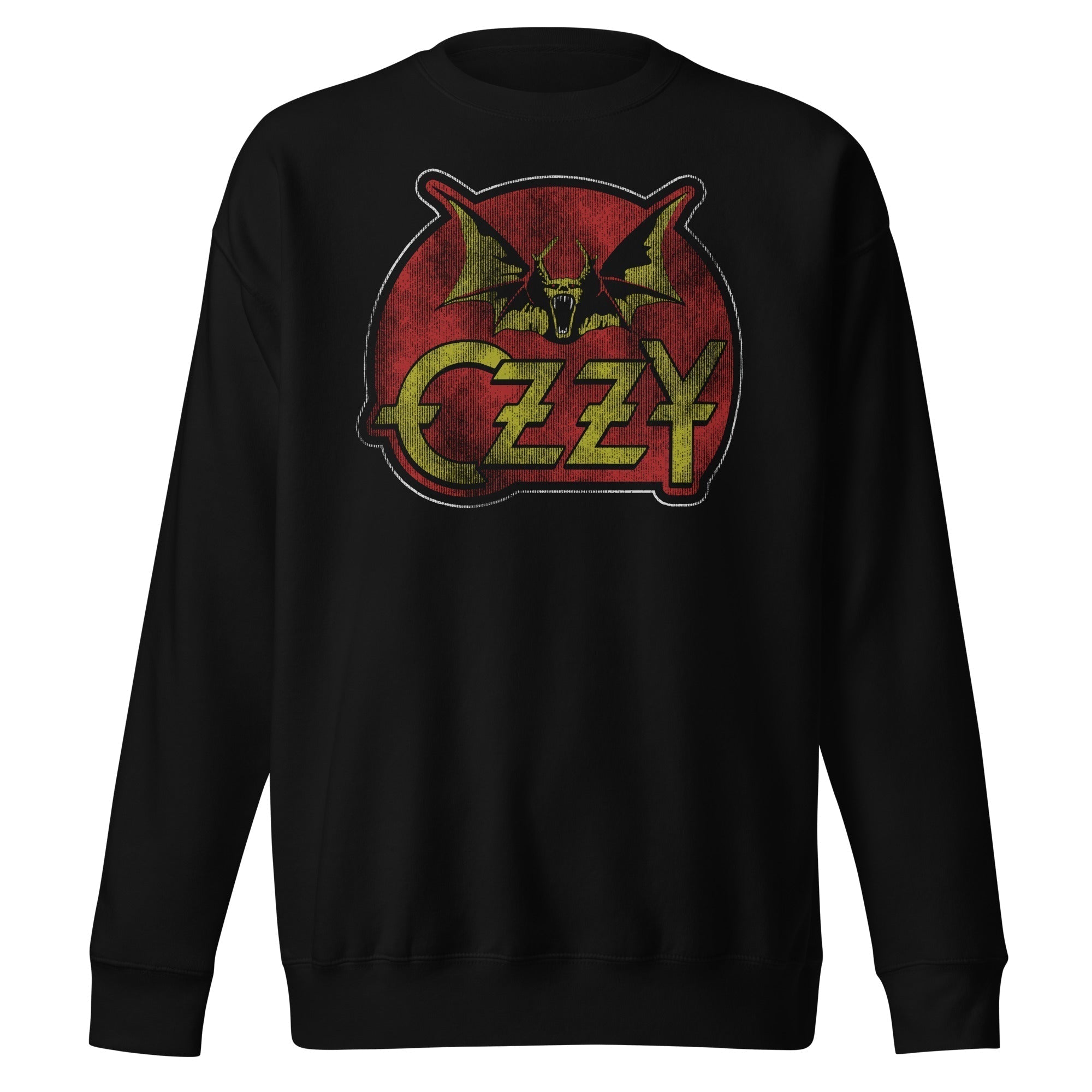 MERCHMOMENT Ozzy Osbourne - Flaming Bat Sweatshirt [Apparel]