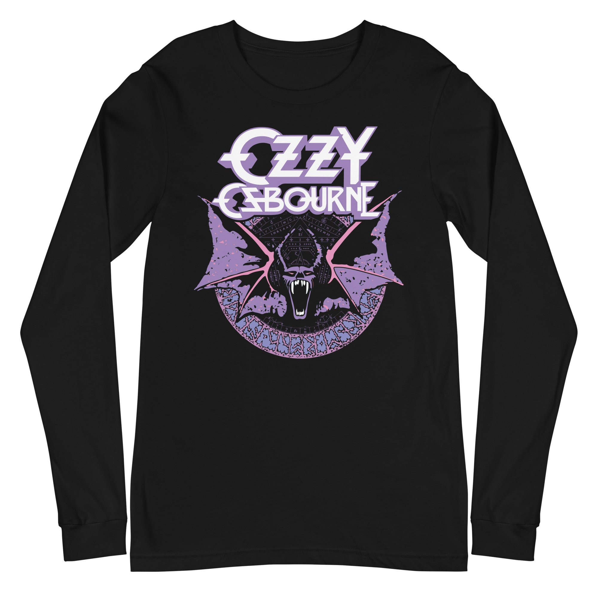 MERCHMOMENT Ozzy Osbourne - Purple Bat Long Sleeve T-Shirt [Apparel]