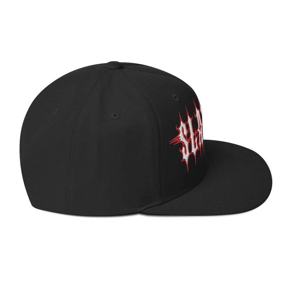 MERCHMOMENT Slayer Electric Logo Embroidered Snapback Hat [Apparel]