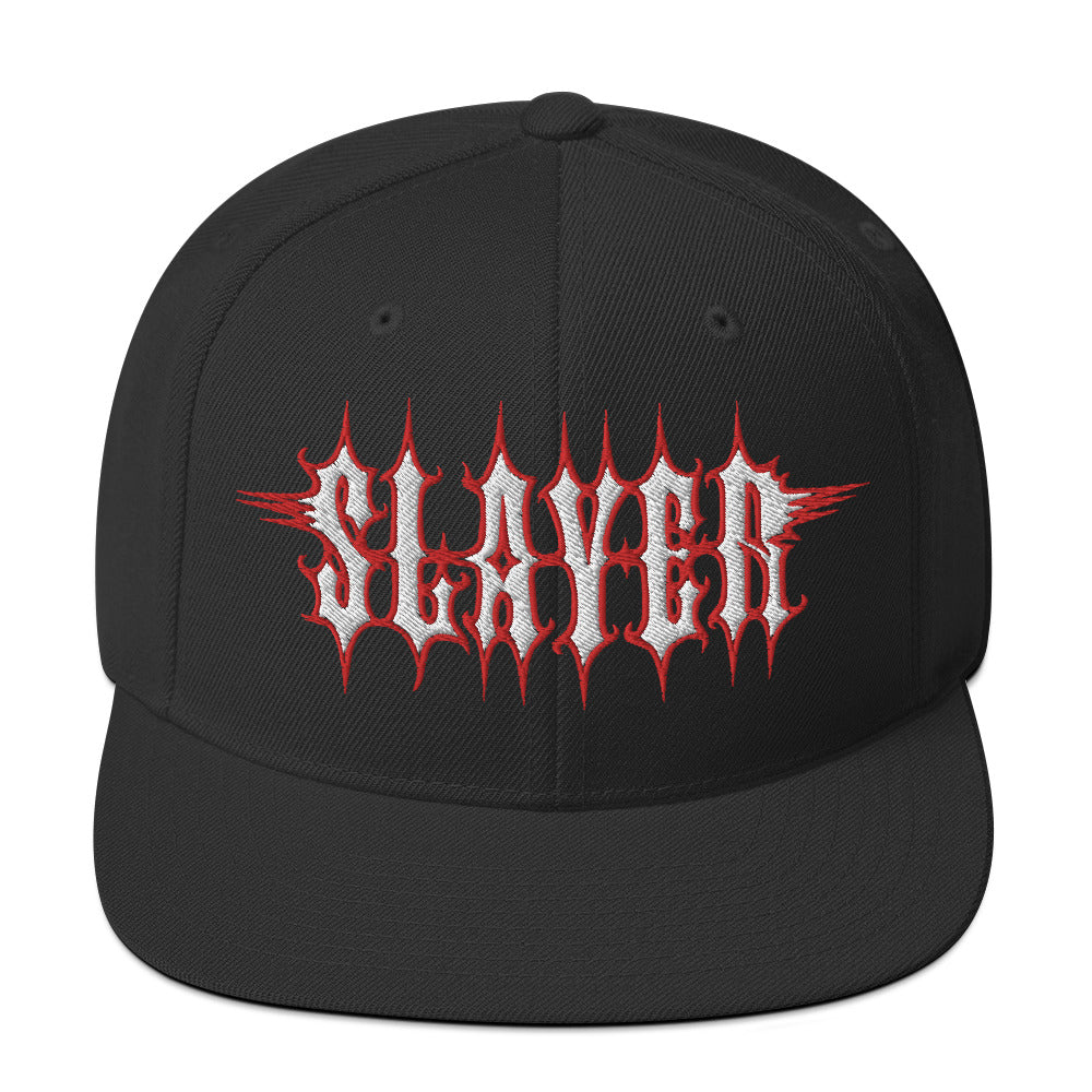 MERCHMOMENT Slayer Electric Logo Embroidered Snapback Hat [Apparel]