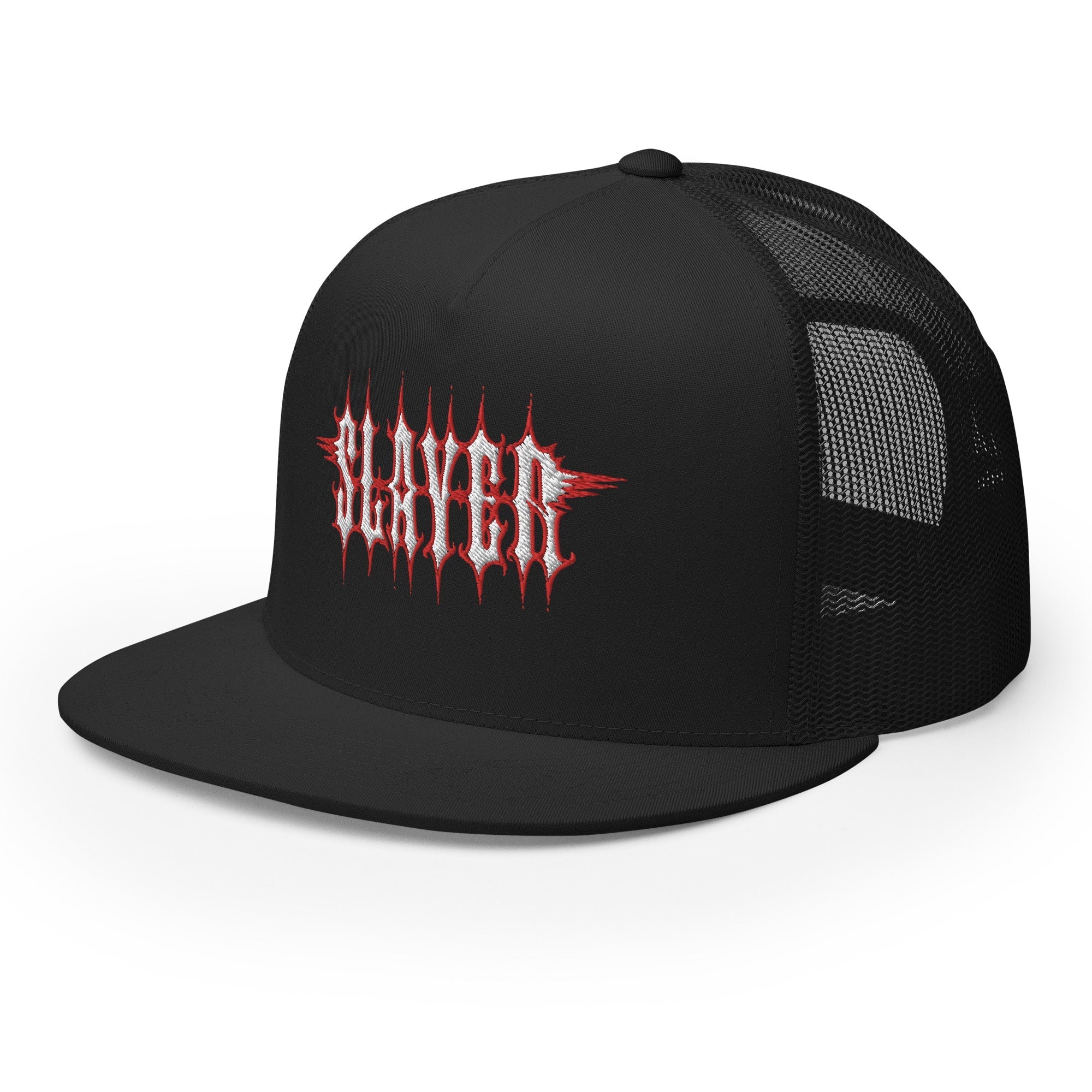MERCHMOMENT Slayer Electric Logo Embroidered Trucker Hat [Apparel]