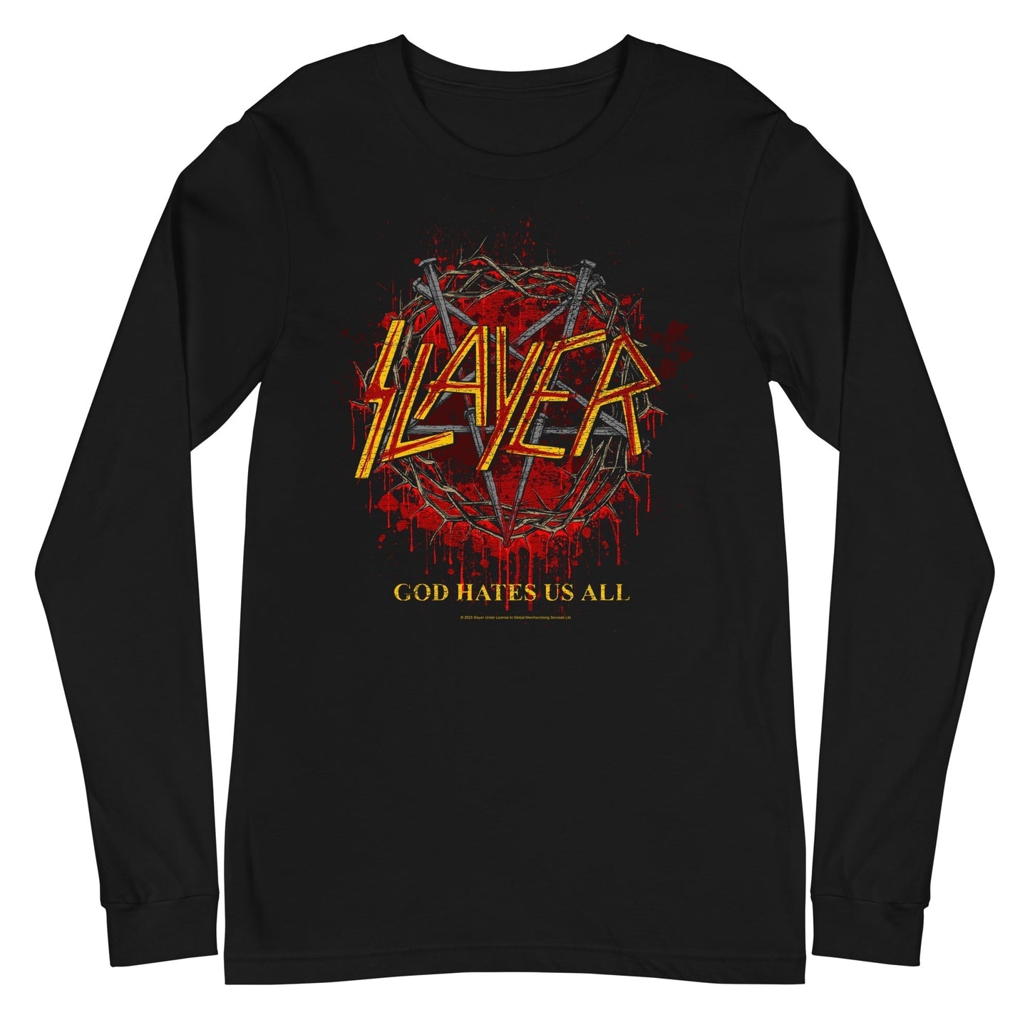 MERCHMOMENT Slayer - God Hates Us All Long Sleeve T-Shirt [Apparel]