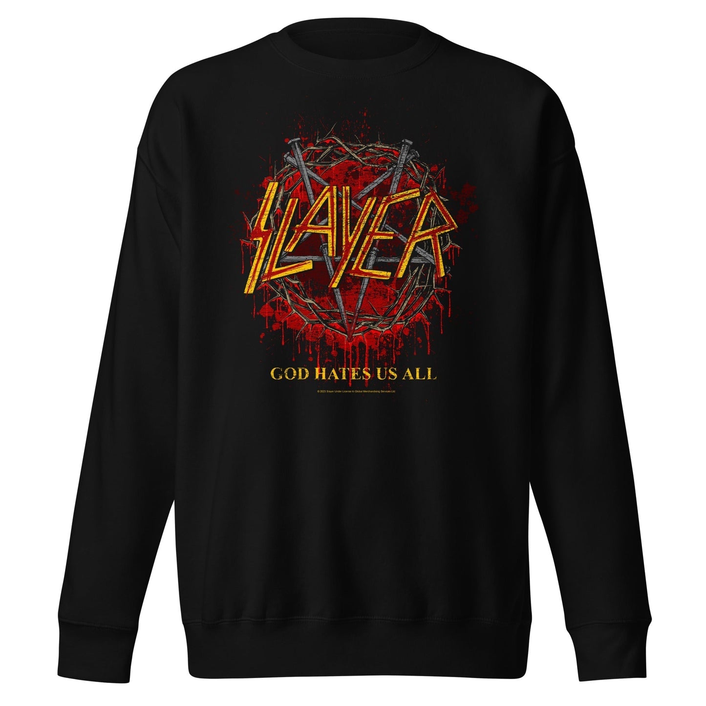 MERCHMOMENT Slayer - God Hates Us All Sweatshirt [Apparel]