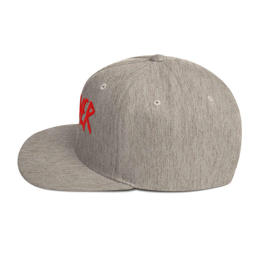 MERCHMOMENT Slayer Logo Embroidered Snapback Hat [Hat]