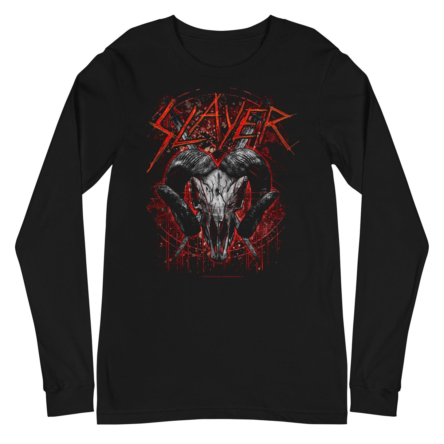 MERCHMOMENT Slayer - Ram's Head Long Sleeve T-Shirt [Apparel]