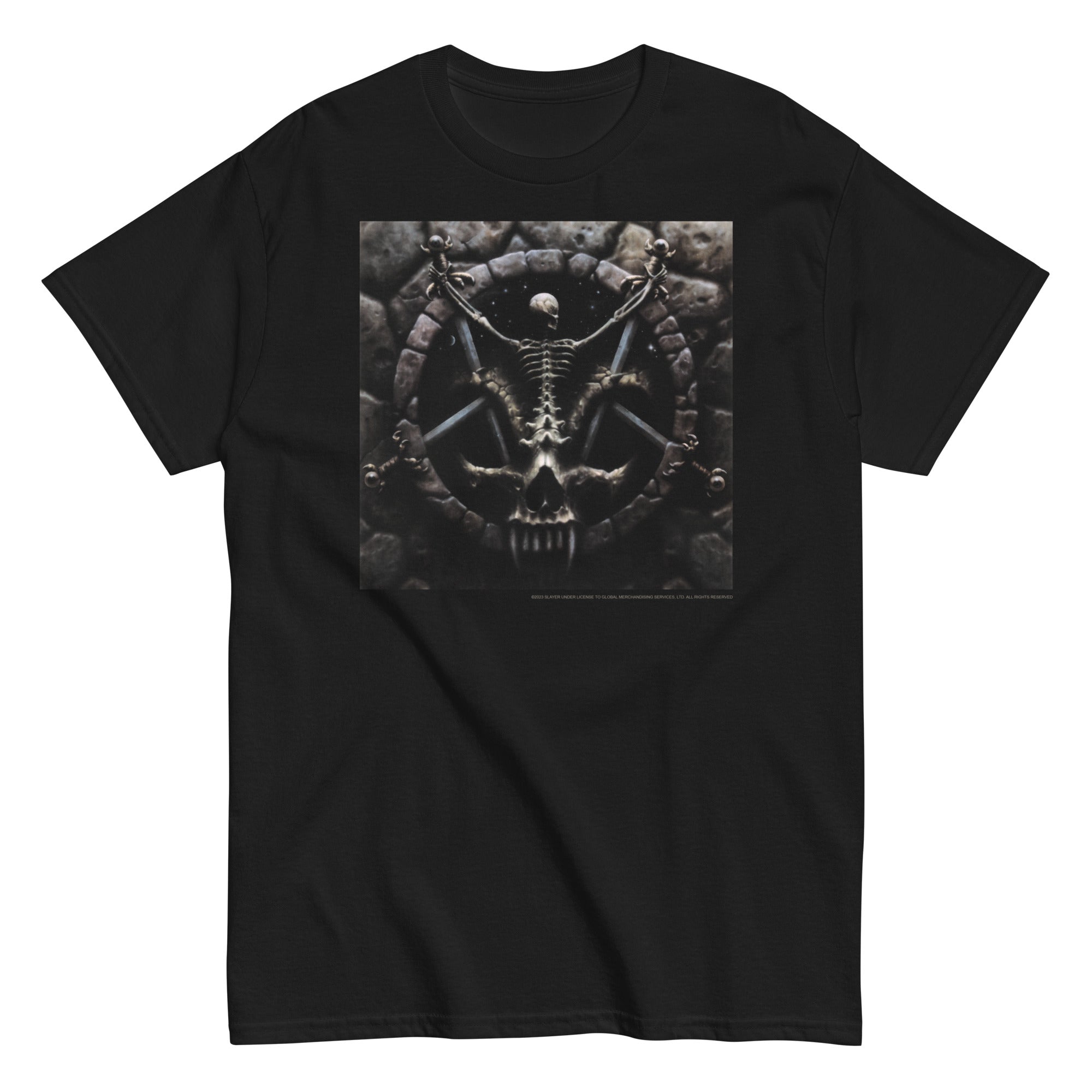 MERCHMOMENT Slayer - Skeleton Pentagram T-Shirt [Apparel]