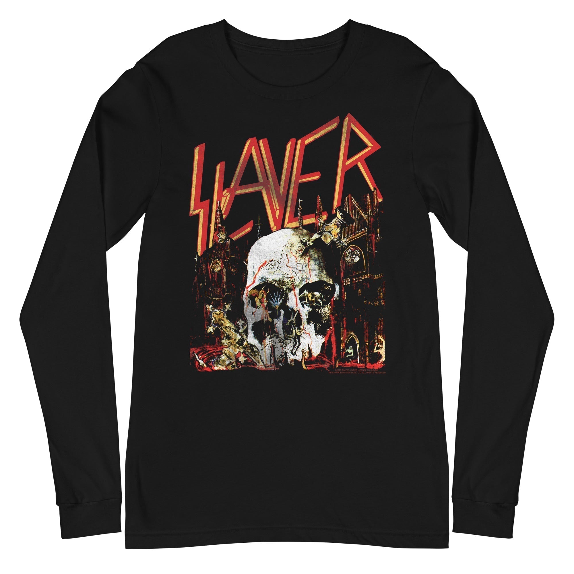 MERCHMOMENT Slayer - South Skull Long Sleeve T-Shirt [Apparel]