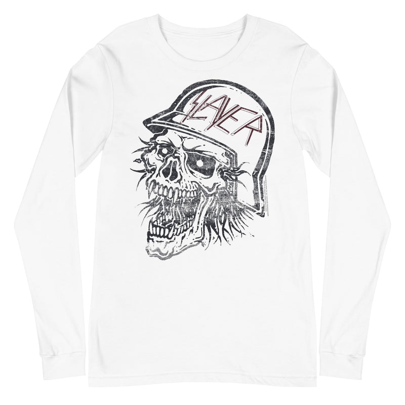 MERCHMOMENT Slayer - Stamped Skull Long Sleeve T-Shirt [Apparel]