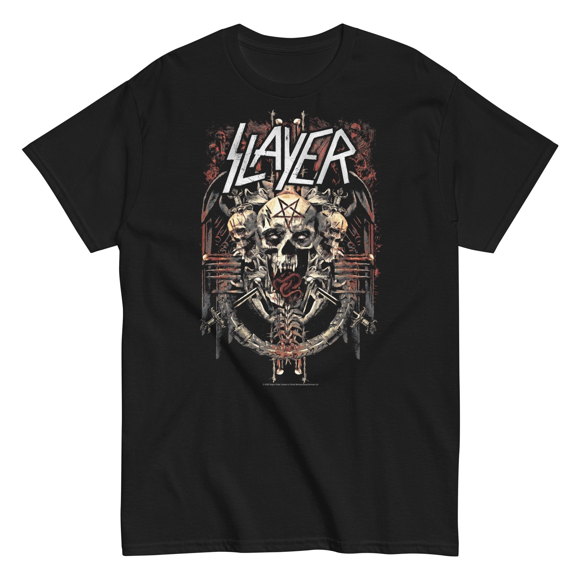 MERCHMOMENT Slayer - Triple Skull T-Shirt [Apparel]