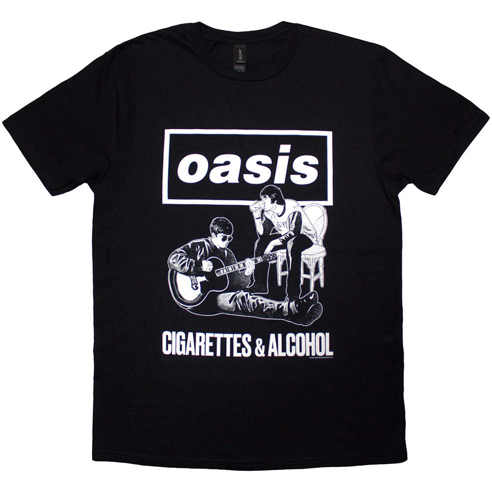 Oasis Cigarettes & Alcohol Illustration Mono [T-Shirt]