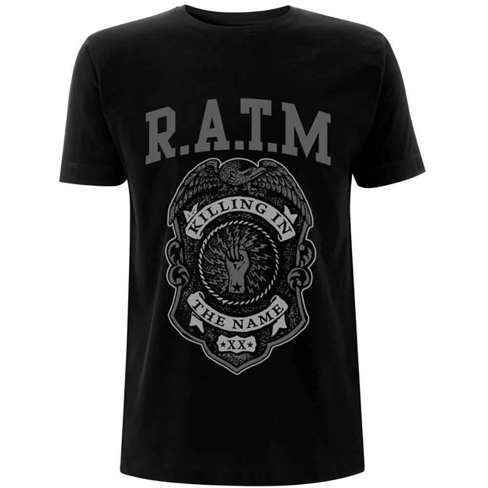 Rage Against The Machine Grey Police Badge [T-Shirt]