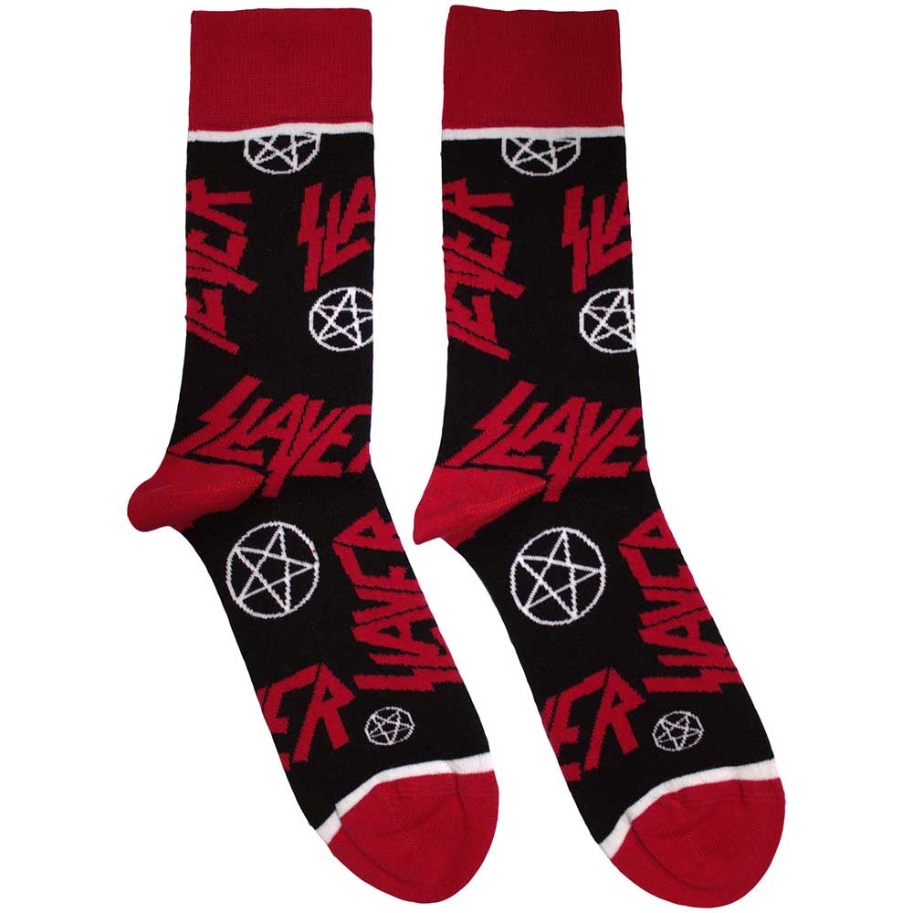 SLAYER Logos and Pentegrams [Socks]