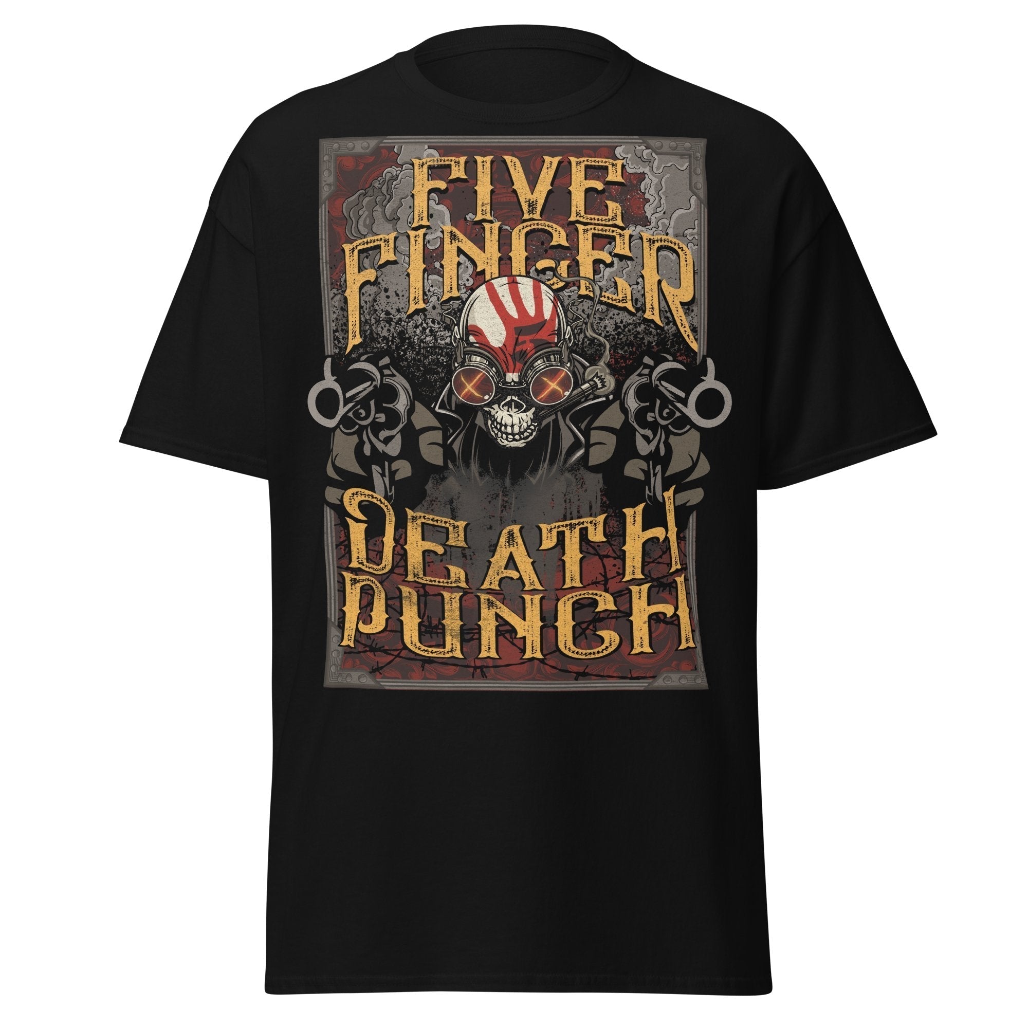 MERCHMOMENT Five Finger Death Punch Barrels Jumbo Print T-shirt [Apparel]