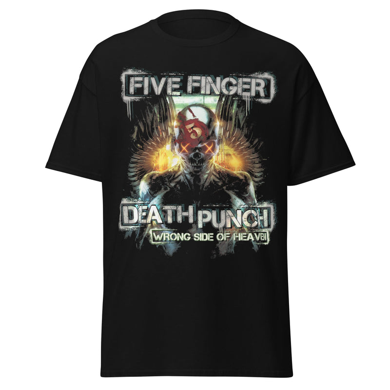 MERCHMOMENT Five Finger Death Punch - Bot Heaven Jumbo Print T-Shirt [Apparel]
