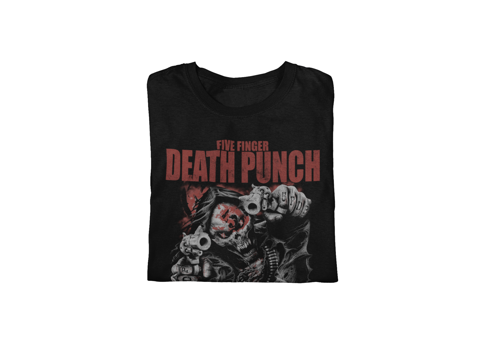 MERCHMOMENT Five Finger Death Punch - Both Barrels Jumbo Print T-Shirt [Apparel]