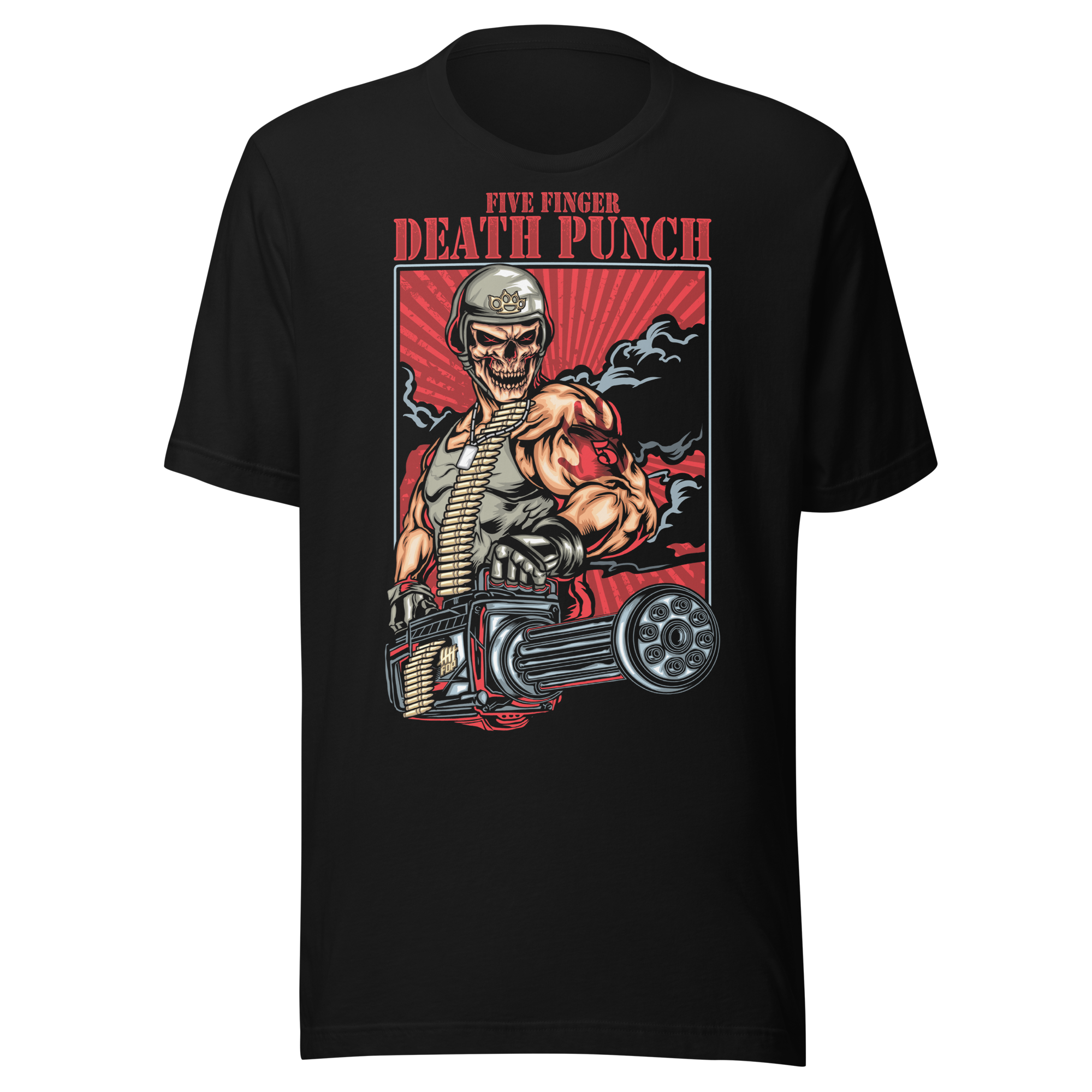 MERCHMOMENT Five Finger Death Punch Gatling T-Shirt [Apparel]