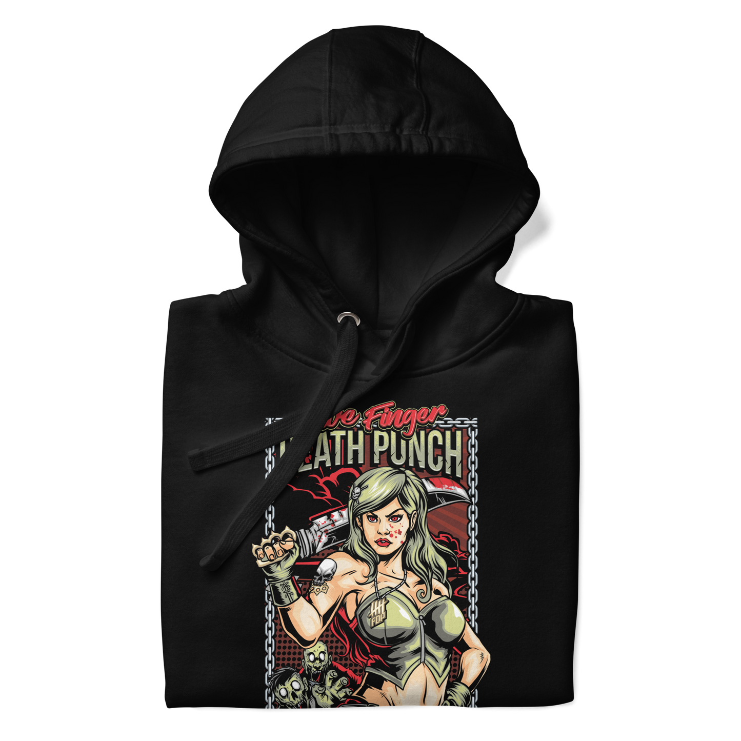 MERCHMOMENT Five Finger Death Punch Machete Hoodie [Apparel]