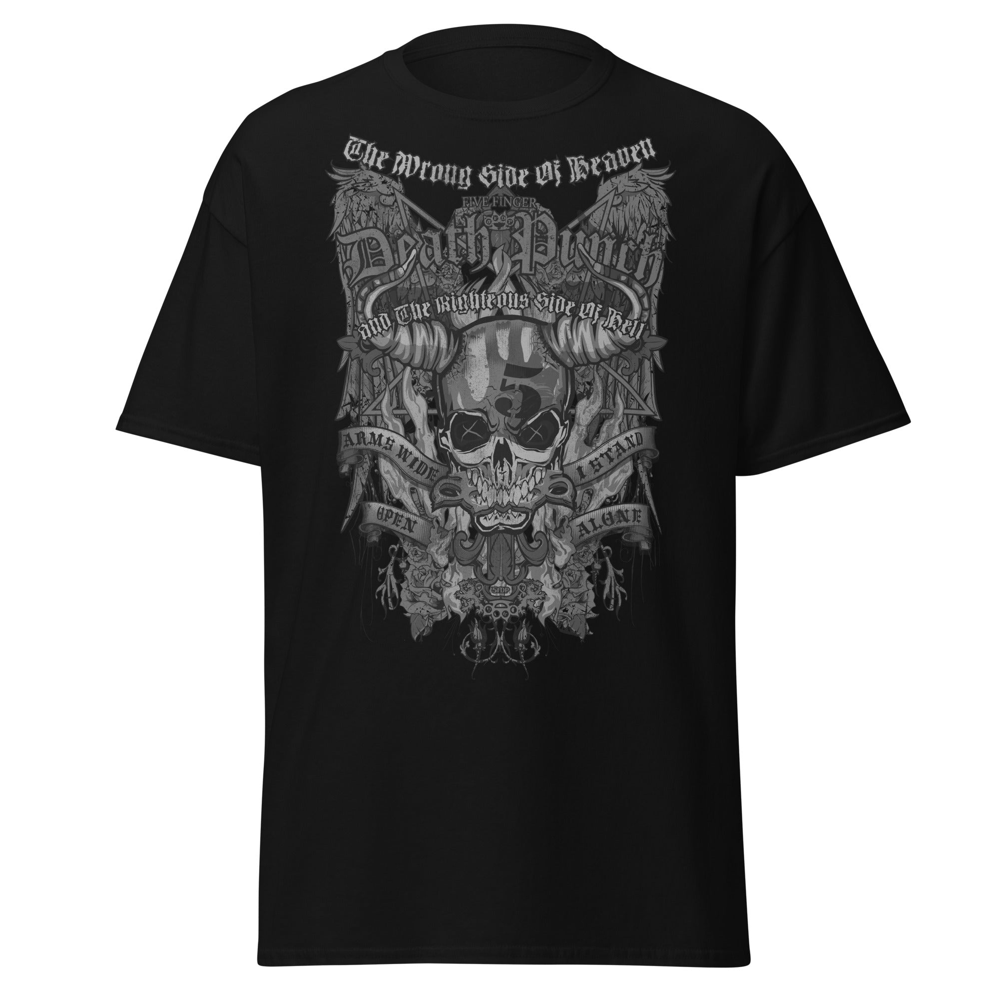 MERCHMOMENT Five Finger Death Punch - Righteous Side of Evil Jumbo Print T-Shirt [Apparel]