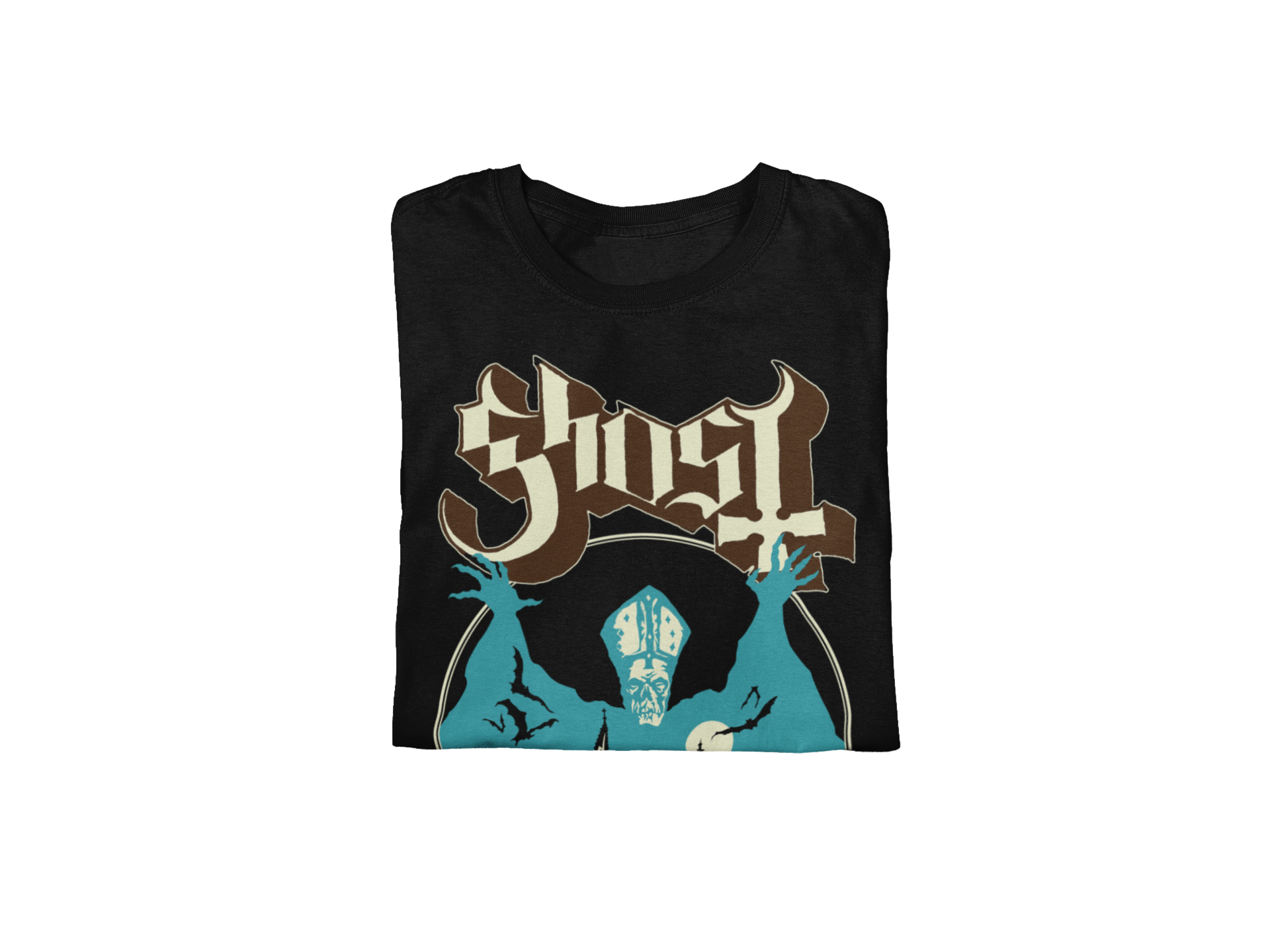 MERCHMOMENT Ghost - Castle Jumbo Print T-Shirt [Apparel]