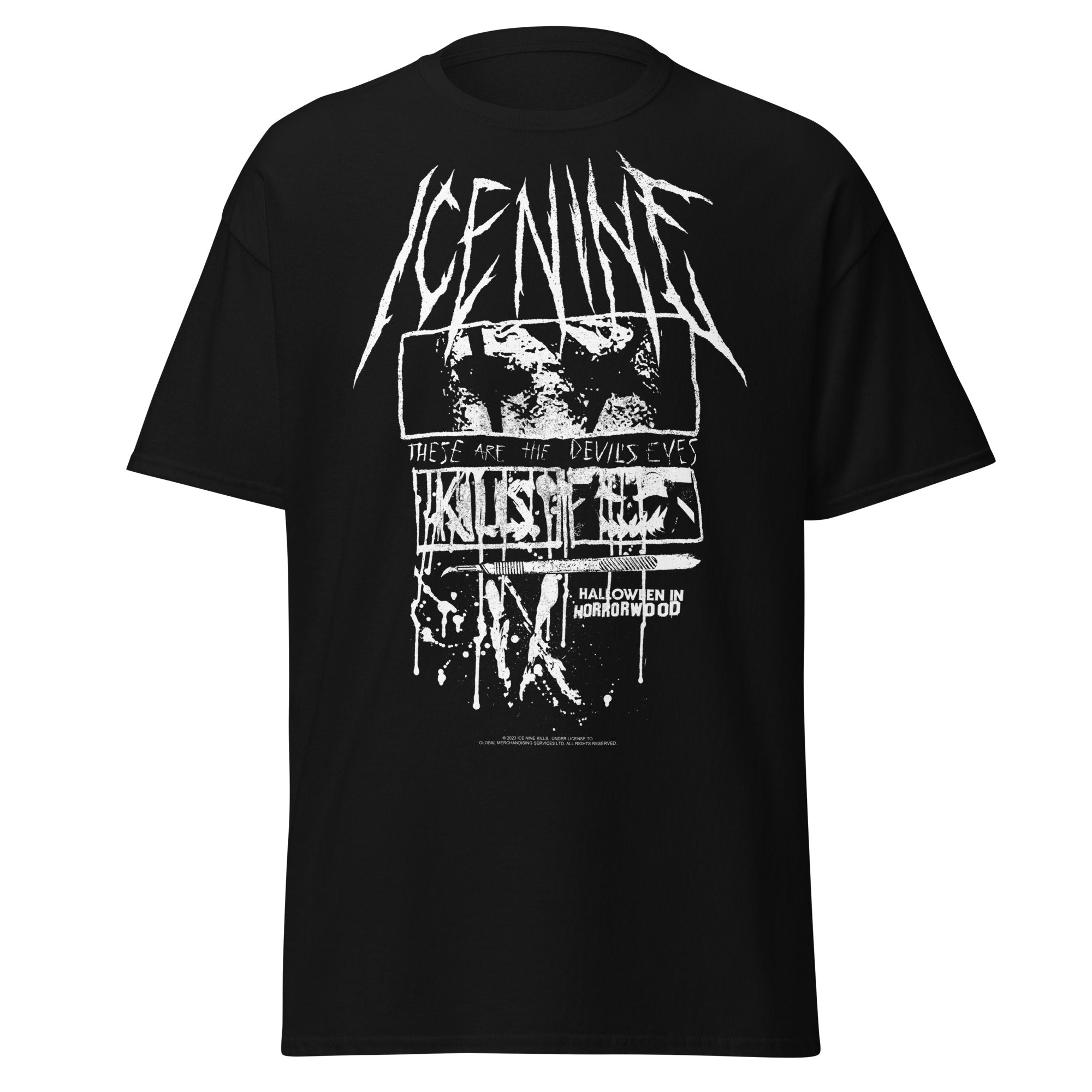 MERCHMOMENT Ice Nine Kills Devil's Eyes Jumbo Print T-shirt [Apparel]