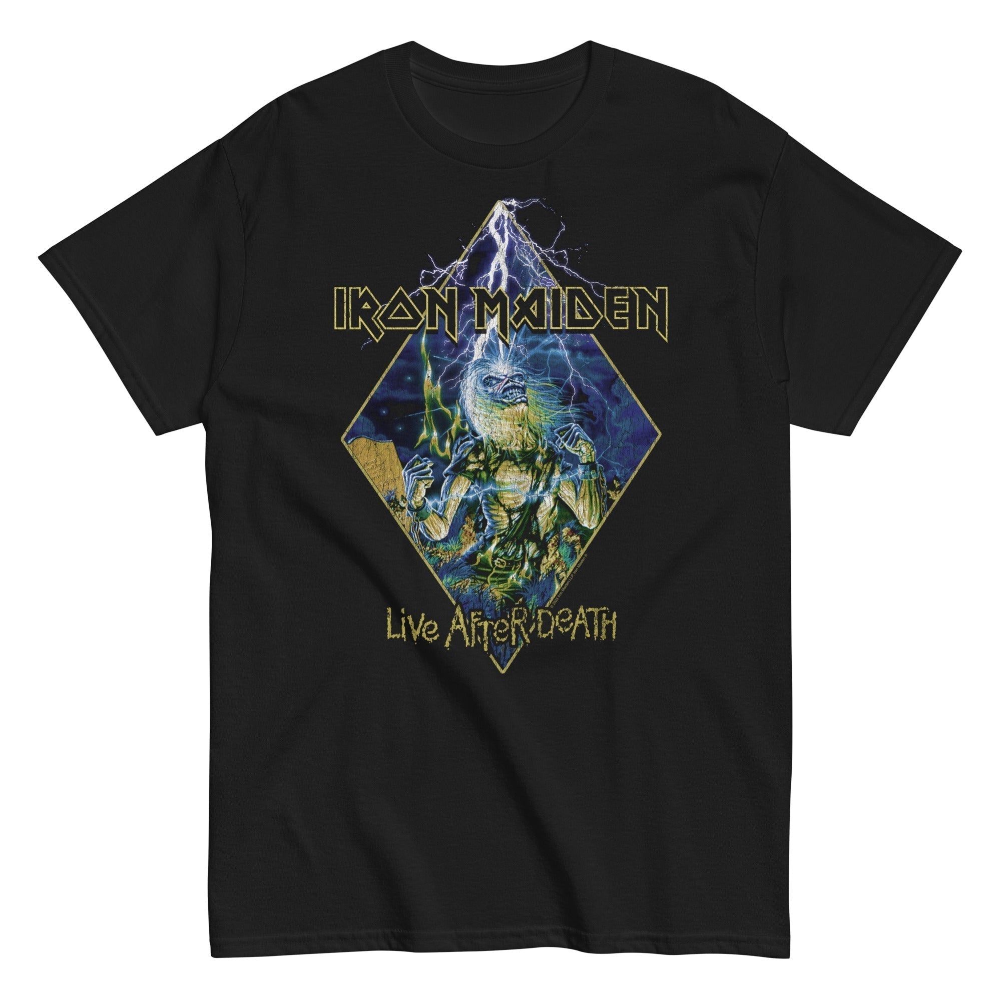 MERCHMOMENT Iron Maiden - Lightnin Jumbo Print T-Shirt [Apparel]
