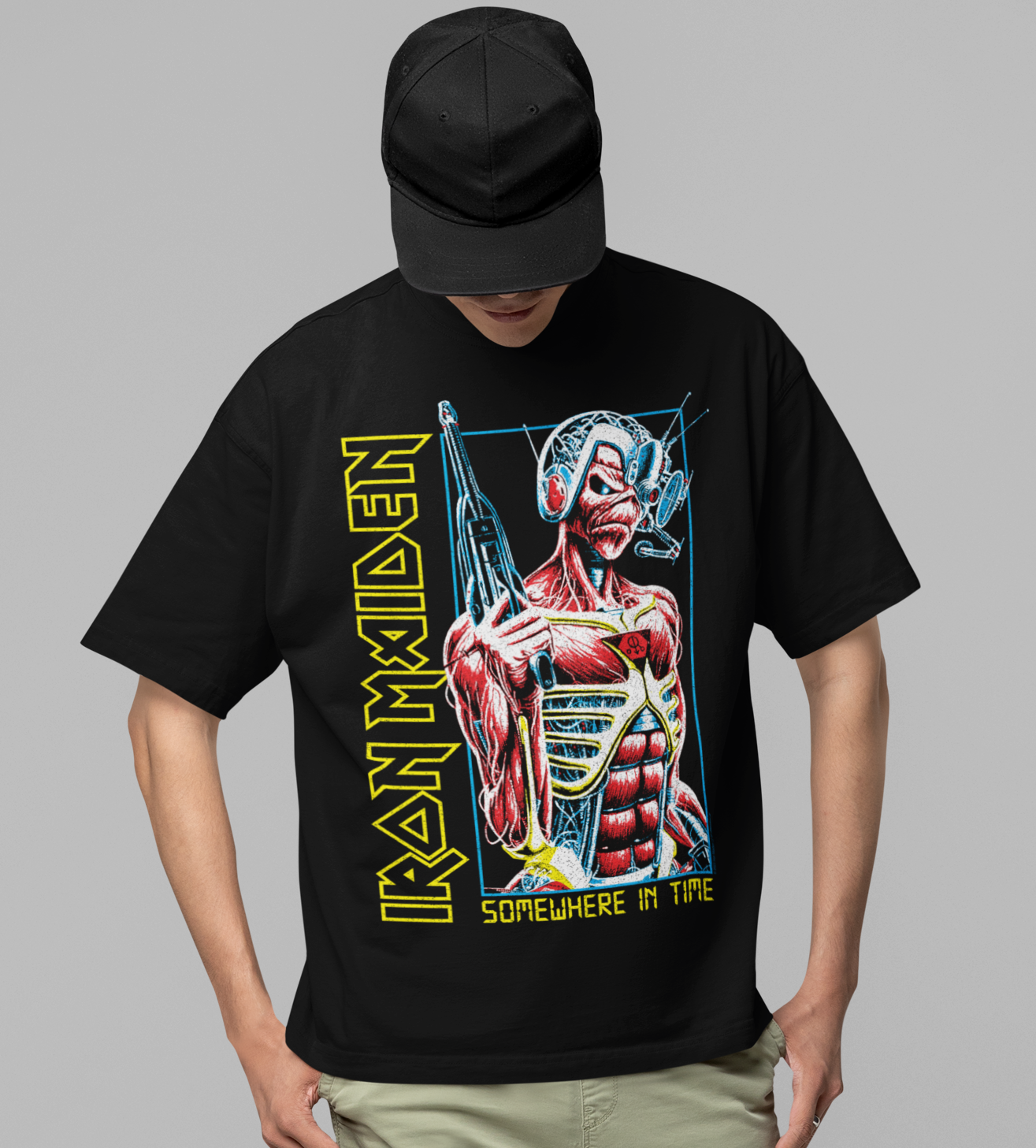 MERCHMOMENT Iron Maiden Singularity Jumbo Print T-shirt [Apparel]