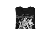 MERCHMOMENT Iron Maiden - Trooper Black and White Jumbo Print T-Shirt [Apparel]