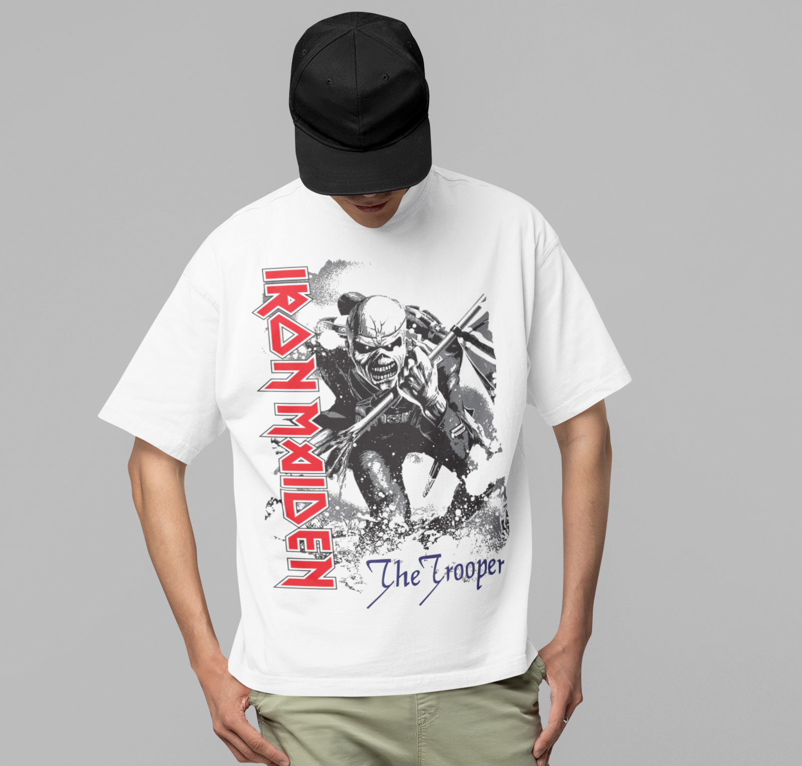 MERCHMOMENT Iron Maiden - Trooper Jumbo Print T-Shirt [Apparel]