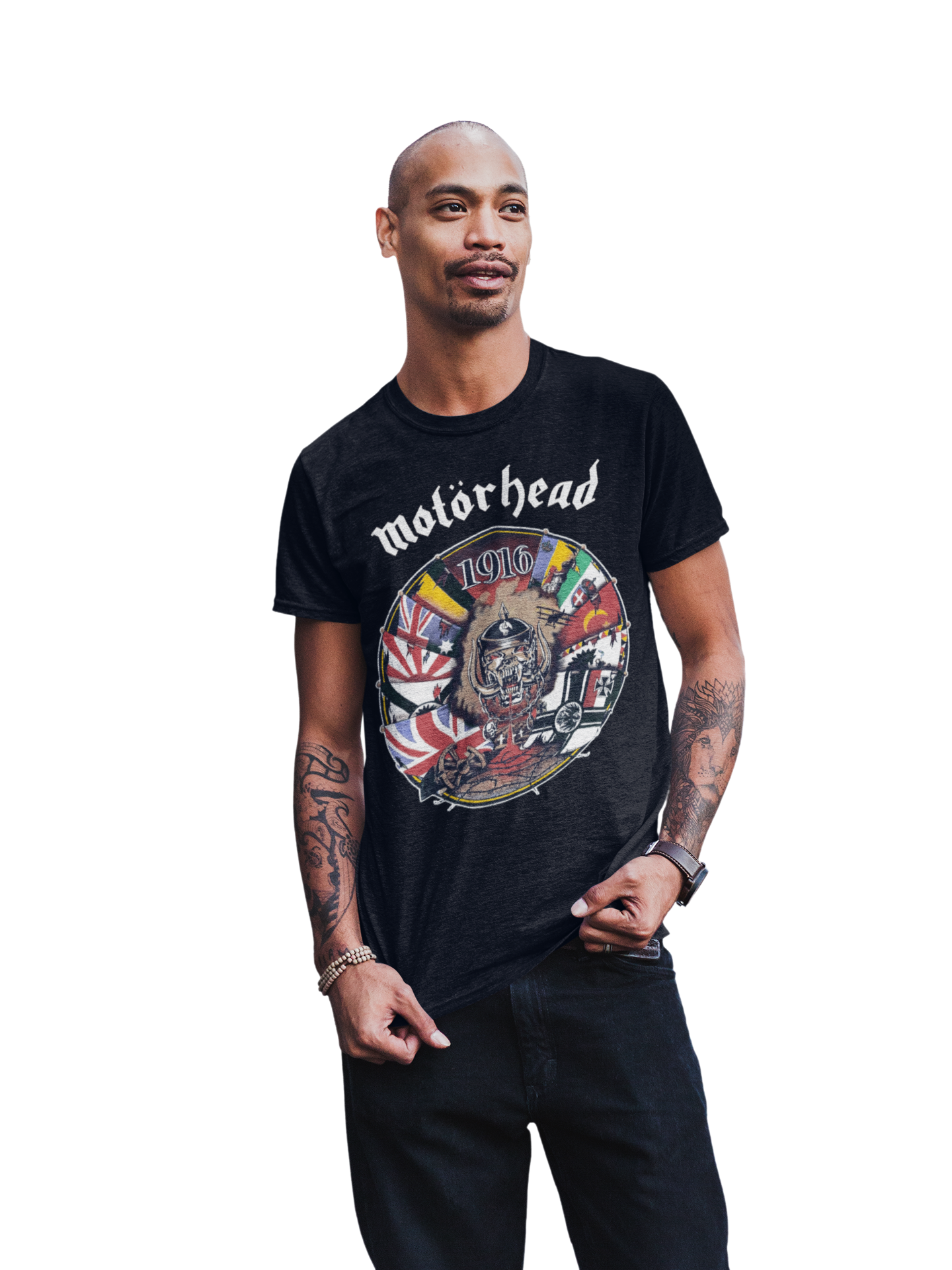MERCHMOMENT Motorhead - Vintage 1916 Jumbo Print T-Shirt [Apparel]