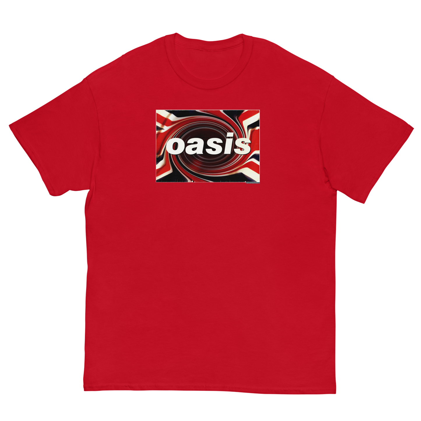 MERCHMOMENT Oasis Union Jack Jumbo Print T-Shirt [Apparel]
