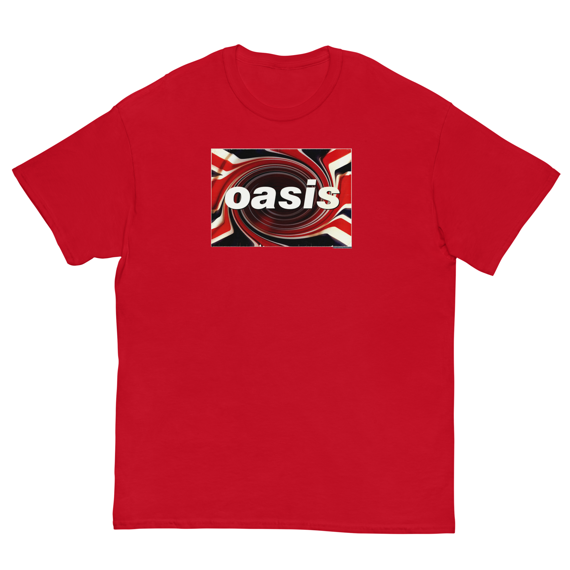 MERCHMOMENT Oasis Union Jack Jumbo Print T-Shirt [Apparel]