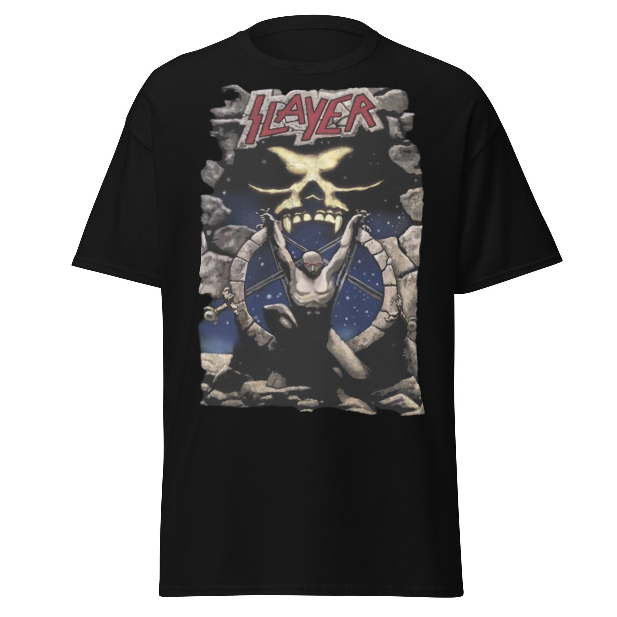 MERCHMOMENT Slayer - Bow Down Jumbo Print T-Shirt [Apparel]