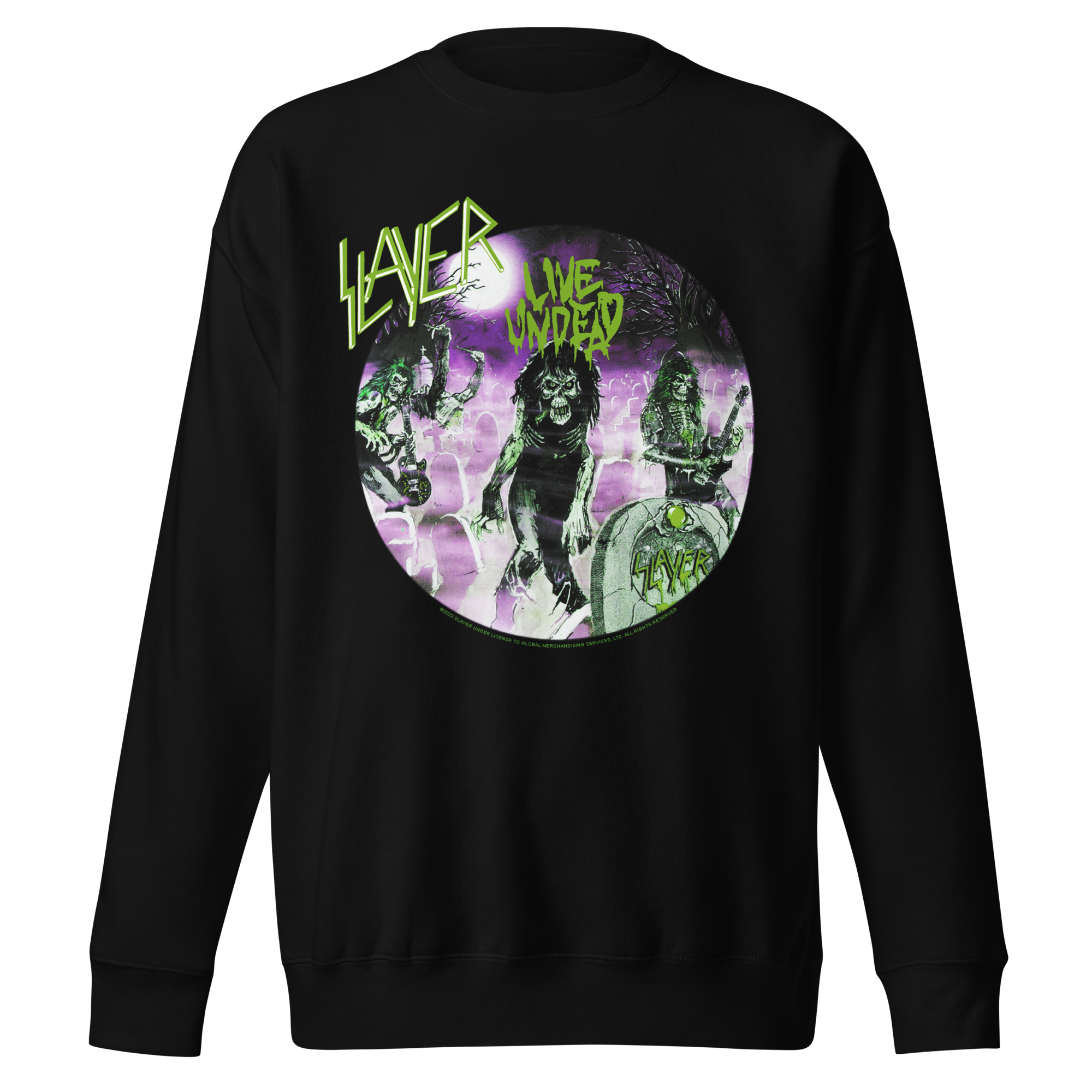 MERCHMOMENT Slayer Green Undead Jumbo Print Sweatshirt [Apparel]
