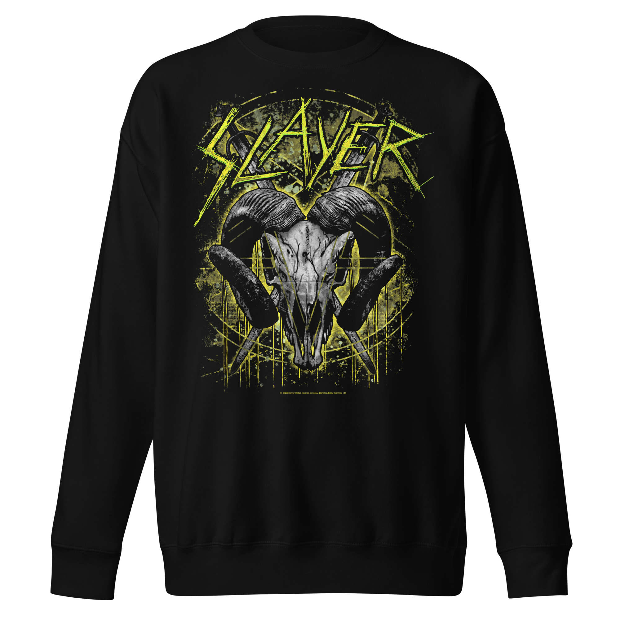 MERCHMOMENT Slayer Ram Horns Jumbo Print Sweatshirt [Apparel]