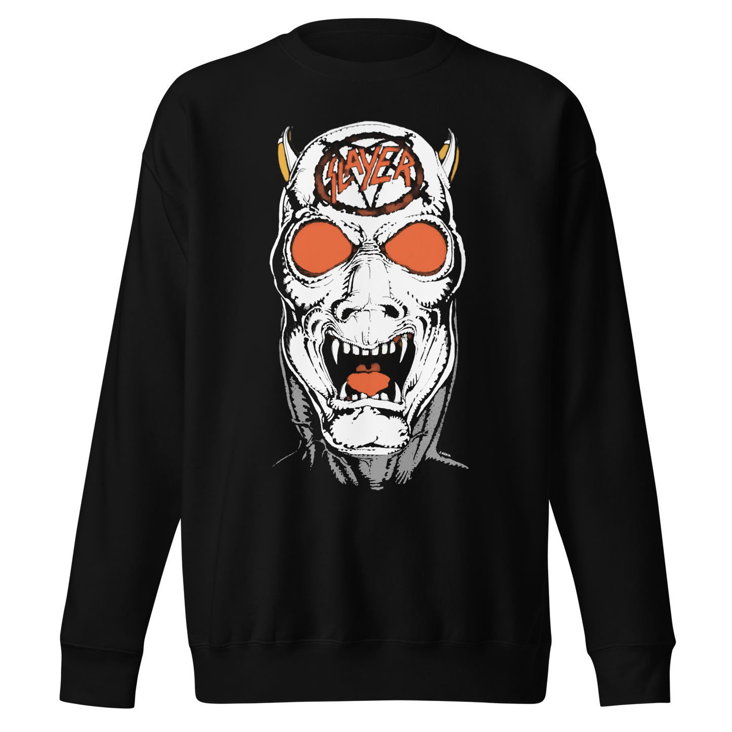 MERCHMOMENT Slayer - Reign In Blood 86-87 Tour Vintage Jumbo Print Sweatshirt [Apparel]