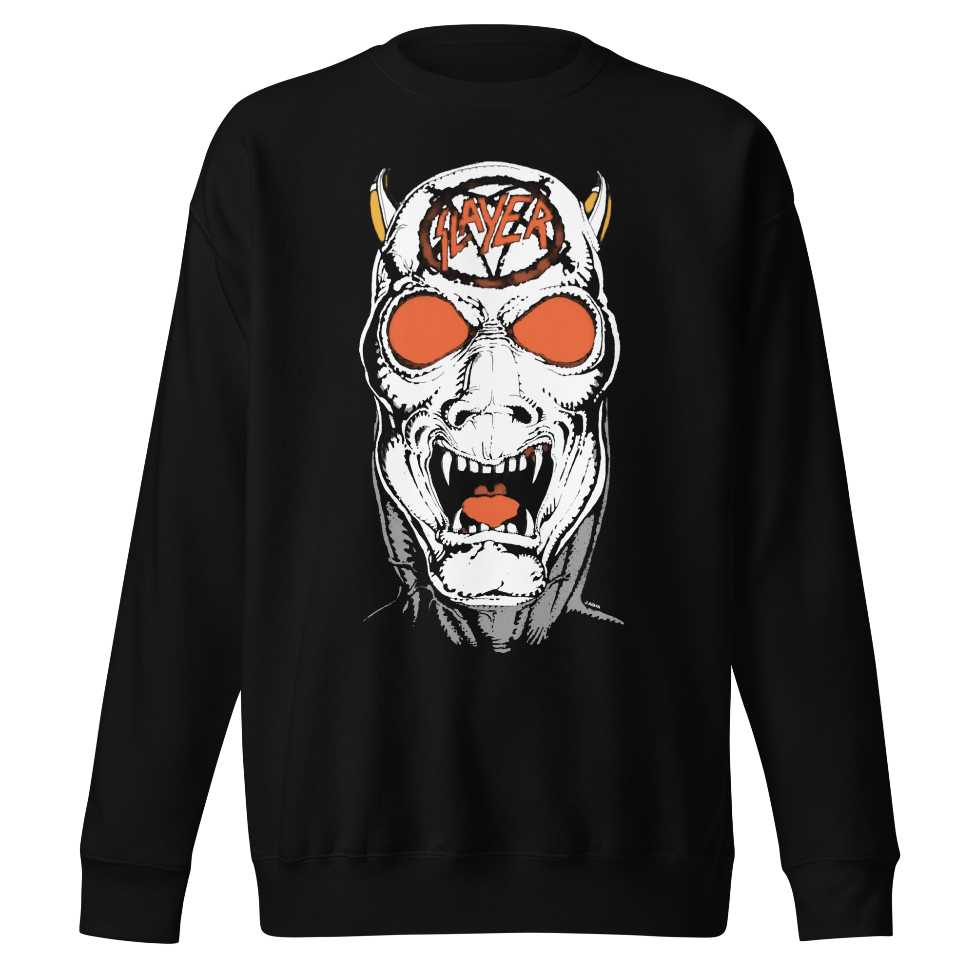 MERCHMOMENT Slayer - Reign In Blood 86-87 Tour Vintage Jumbo Print Sweatshirt [Apparel]