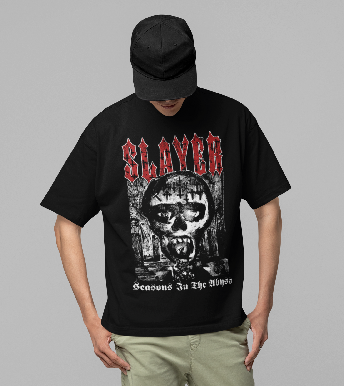 MERCHMOMENT Slayer Seasons in the Abyss Jumbo Print T-shirt [Apparel]