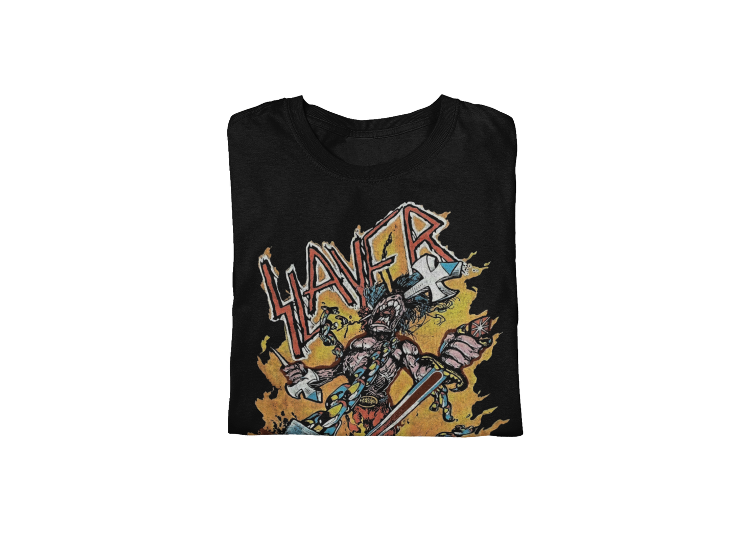 MERCHMOMENT Slayer - Slain By The Sword Jumbo Print T-Shirt [Apparel]