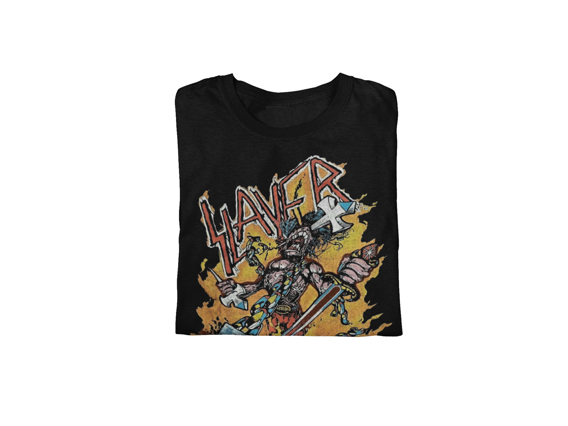 MERCHMOMENT Slayer - Slain By The Sword Jumbo Print T-Shirt [Apparel]