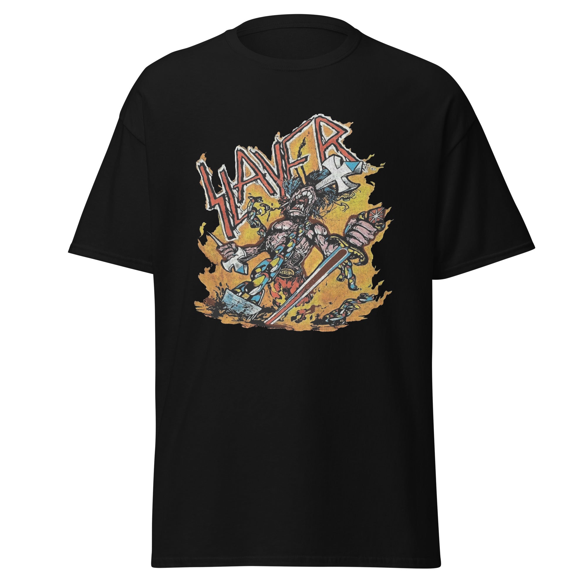 MERCHMOMENT Slayer - Slain By The Sword Jumbo Print T-Shirt [Apparel]