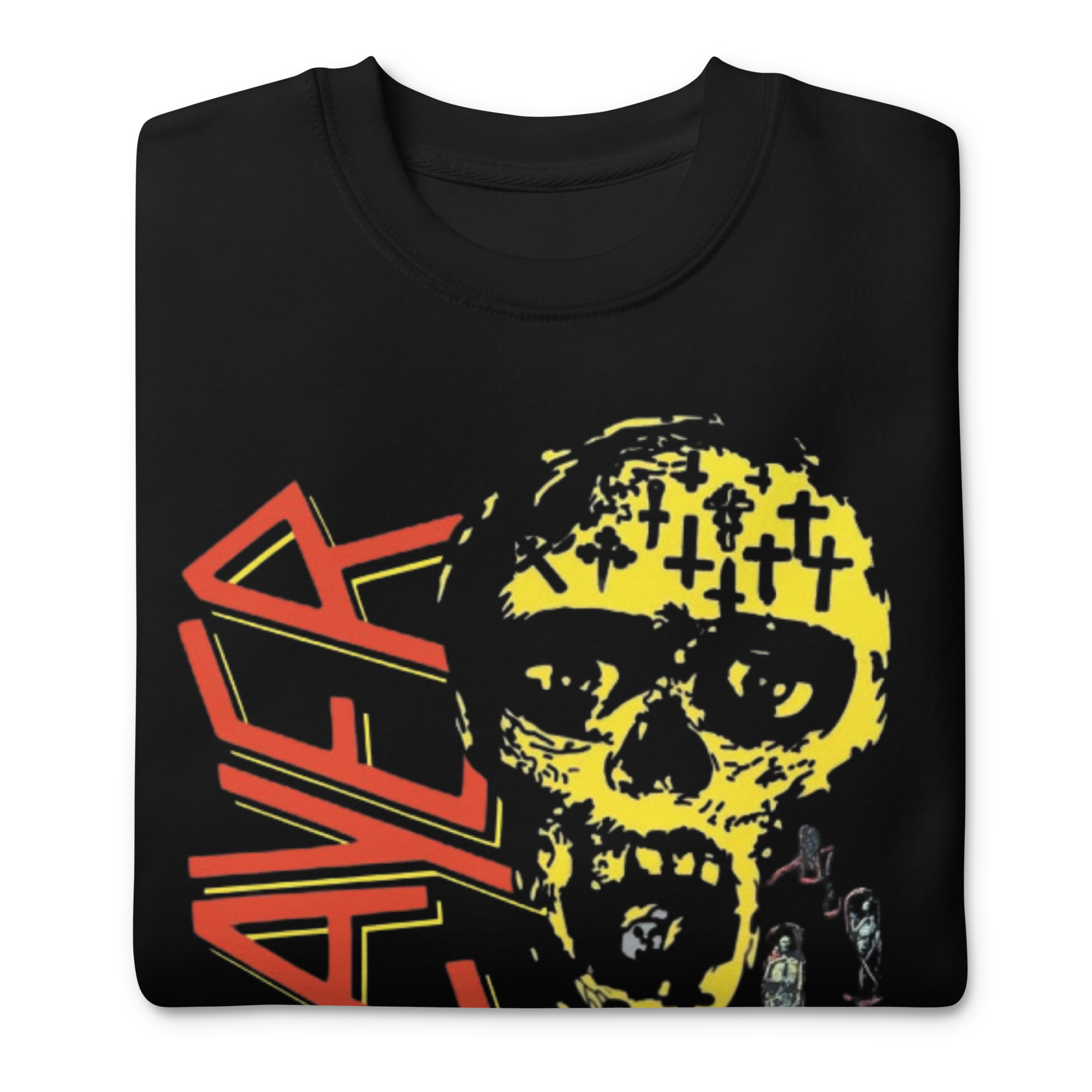 MERCHMOMENT Slayer Vintage 1990 Season's In the Abyss Jumbo Print Sweatshirt [Apparel]